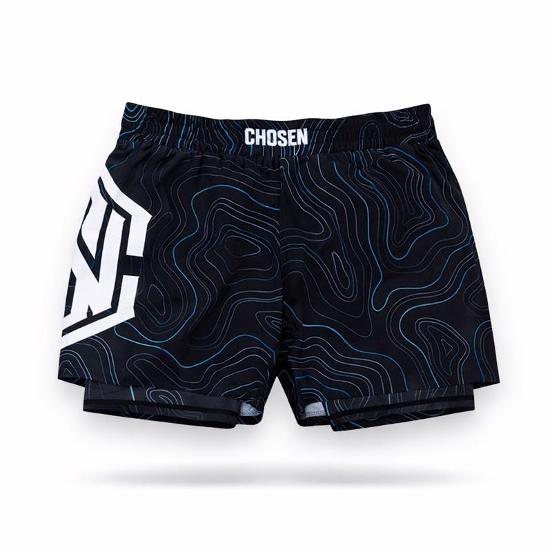CHOSEN topo Hybrid Fightshorts - Black